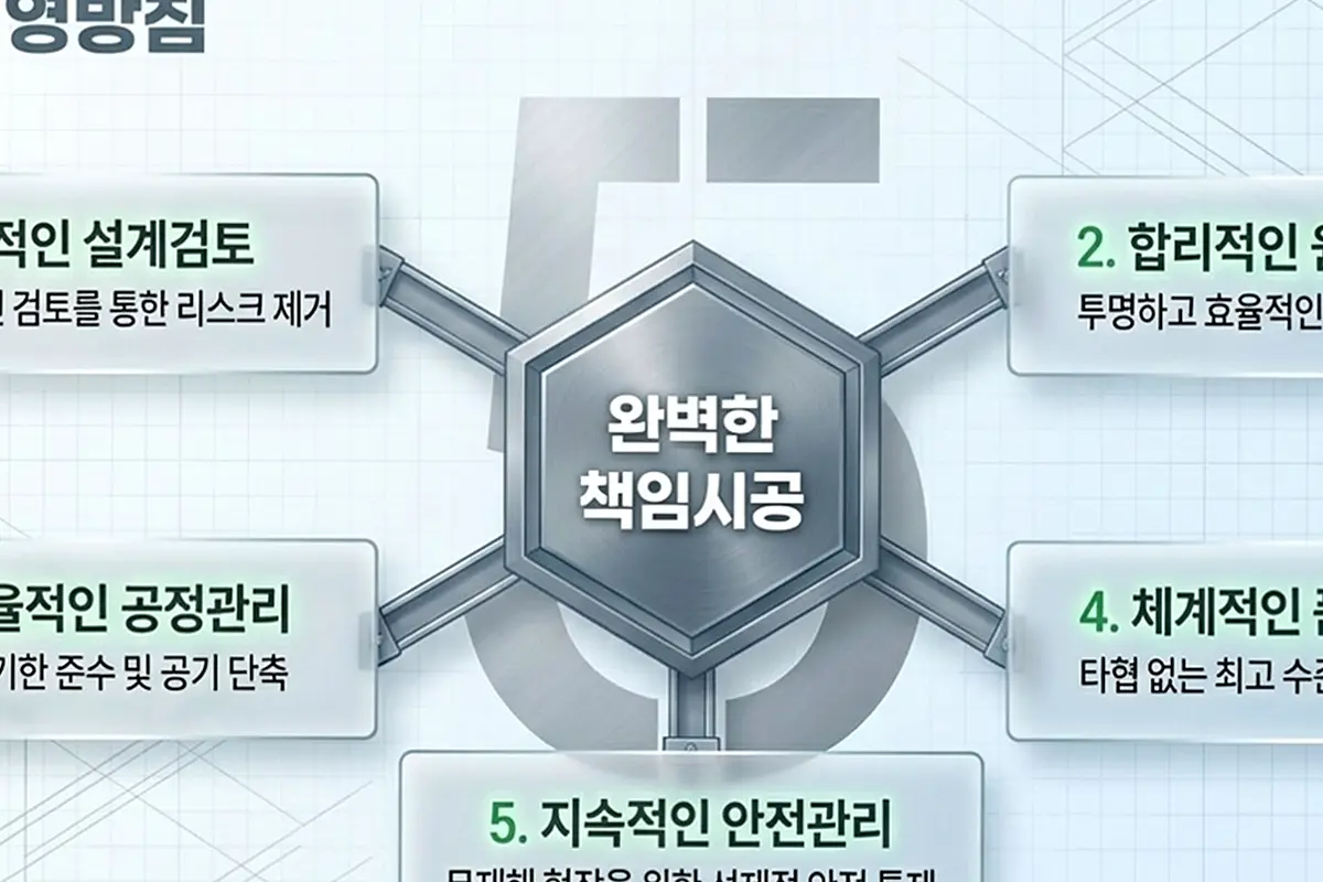 분당 운중동 축사 건축 현장 사진 2